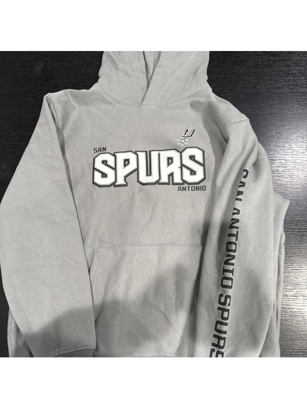 NBA San Antonio Spurs Hoodie Grey Men’s Size  2XL New